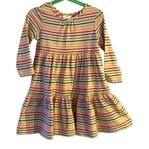 Hanna Andersson rainbow twirl dress cotton size 4 4t 100 cm